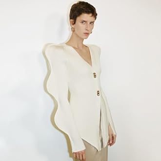 URBAN REVIVO Women's Knit Cardigan Sweaters Long Sleeve Button Down Open Front Casual Outwear Trendy 2025