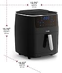 T-Fal Easy Fry Grill & Steam 3in1 XXL Air Fryer, 6.5L Low Oil Healthy XXL Digital Air Fryer, 7 Programmable functions with Grill Plate and Steam Functionality, 1750W, FW201850