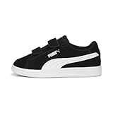 Cierre de velcro PUMA Smash 3.0 SD V PS, Zapatillas, Negro, Blanco, 34 EU