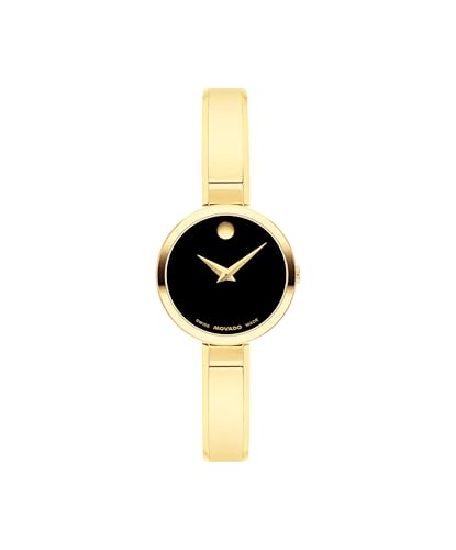 Movado Moda Women's Bangle Watch - Swiss Quartz, Stainless Steel - Classic, Modern Luxury Fashion Timepiece for Her - 24mm