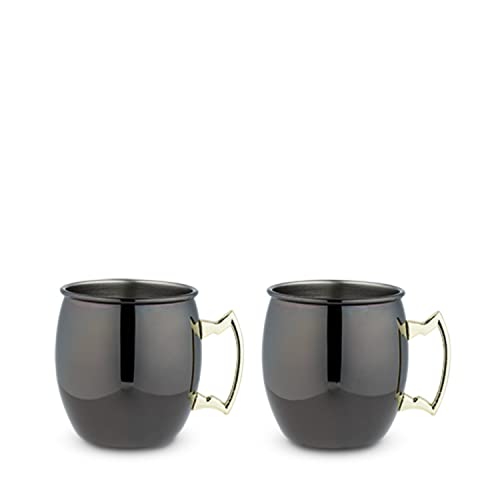 True Moscow Mule Mug, Stainless Steel, Copper Cups For Moscow Mules, Copper Bar Cart Accessories, 16 Oz, Set Of 2 #TOP9