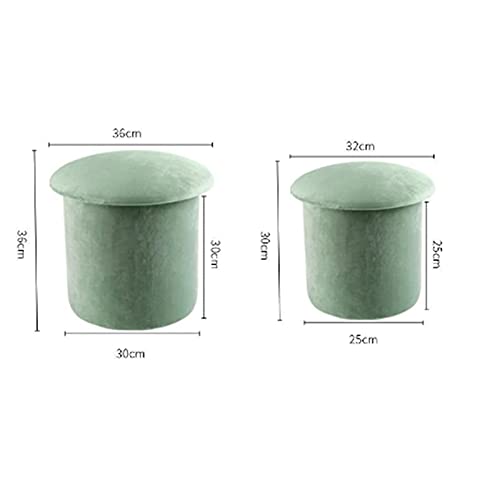 Tabouret de vanité en coton avec coffre de rangement amovible