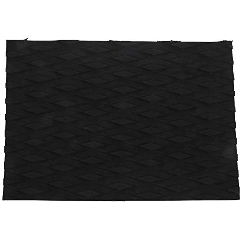 Srutueo 1Pc Surfboard Deck Mat Kayaking Skid Eva Traction Mat for Surfboards, Kayaks, Jet Ski Accessories - Black