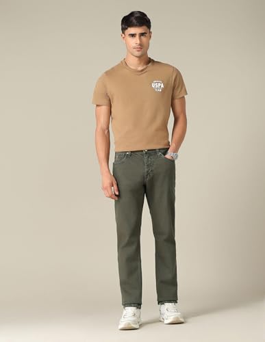 Image of U.S. Polo ASSN. Denim Co. Brandon Fit Jeans for Men, Full Length Mens Denim for Office & Regular Wear