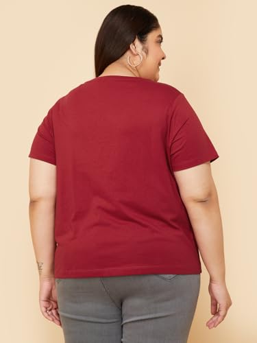 Image of Max Plus Size Women Solid T-Shirt