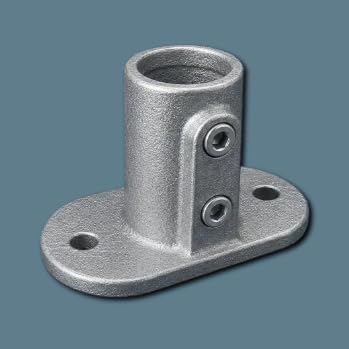 Galvanised Key Clamp 132 Base Plate | 33.7mm O.D