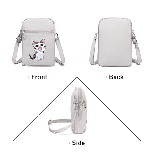 Image of AOCINA Small Wallet Purse Canvas Mini Purse Crossbody Phone Purse Bag for Girls Teens Boys Women