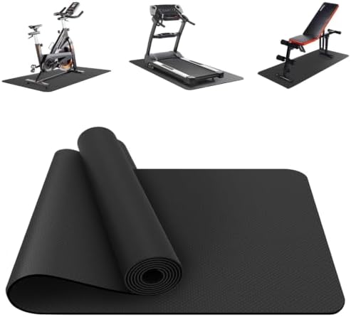 Stepwaver 180x75cm Laufband Matte Schalldämmend Bodenschutzmatte Fitness | Laufmatte Für Teppich & Hartböden,, Hochdichte, Faltbare Unterlegmatte Für Fitnessgeräte, Fahrrad & Ellip