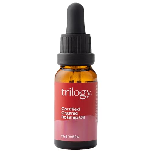 Trilogy Certified Organic Rosehip Oil, Intensive Nourishment, Improves Appearance of Scars, Stretch Marks, Fine Lines, & Wrinkles, 0.68 fl oz