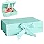 Scatole Regalo Magnetiche Di Lusso STRBOXONG Con Nastro: 265x190x80mm, Rosa Glitter, Cartone Robusto. Confezione Da 1 Pezzo.