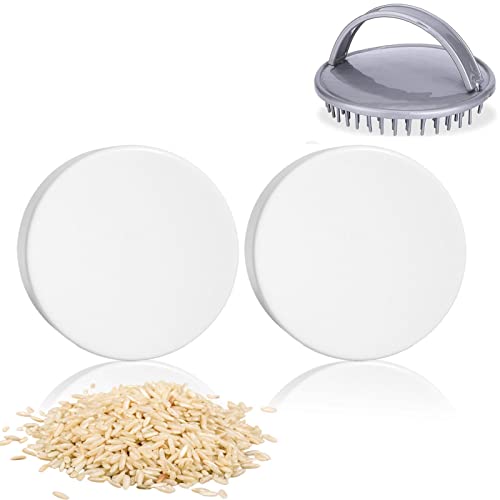 Quaam 2Pcs Rice Water Shampoo And Conditioner – 2 In 1 Fermented Rice,Black & Thick Hair Fallopia Multiflora Shampoo Bar,Handcrafted With Rice,Promotes Hair Growth #TOP23