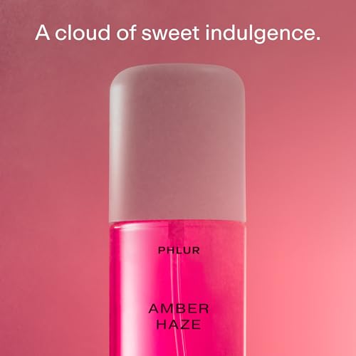Image of PHLUR Amber Haze Body Mist, 3 Fl Oz - Hair and Body Perfume for Women | Amber & Vanilla Body Spray with Saffron, Jasmine and Musk Fragrance