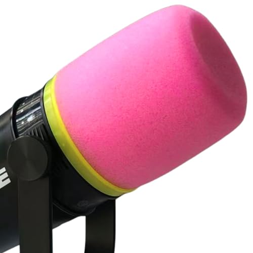 Filtre anti-pop Shure MV7 avec mousse rose haute densité pour podcast