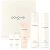 Donginbi Red Ginseng Moisturizing & Firming Skin Care Set - Hydrating Toner for Dry Skin (5.07 floz), Korean Red Ginseng Essence (4.39 floz), Firming Cream, Korean Skin Care Gifts for Women
