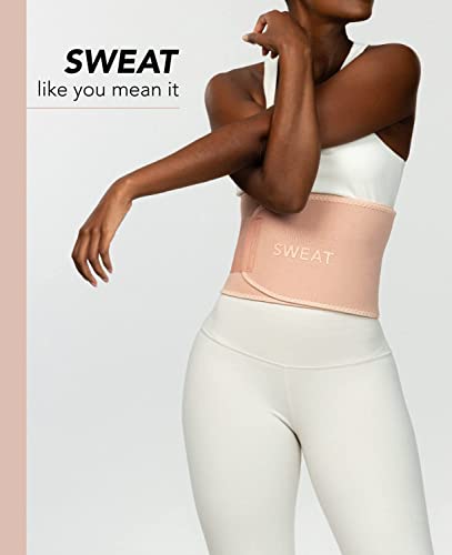 Sweet Sweat Toned Waist Trimmer For Women And Men | Premium Waist Trainer Belt To 'Tone' Your Stomach Area (Stone, Medium) #TOP1