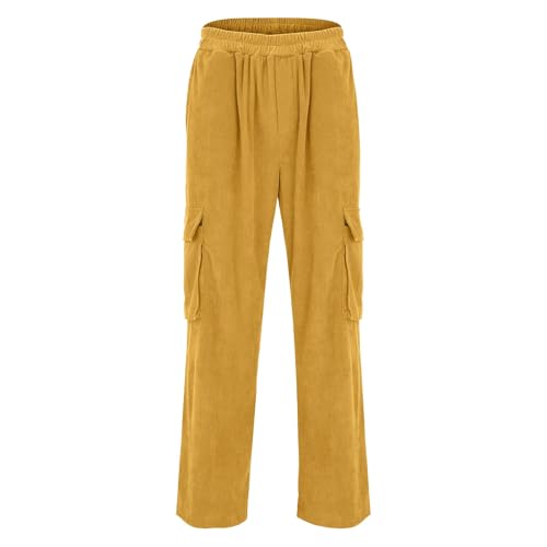 Corduroy Pants Men Lightweight Loose Casual Joggers Baggy Sweatpants Big and Tall Cargo Pants for Men with Pockets3