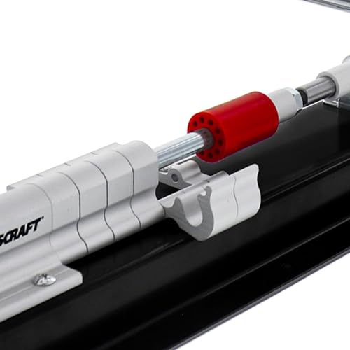 Milescraft 4701 Pen Press – Join Turned Pens & Projects – Advanced, Spring-Loaded Design Holds Workpiece in Place & Adjusts Size Quickly Using Six Quick-Flip Stop Settings. Includes Two Receiving Tips