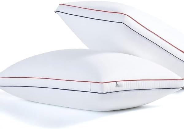 Almohada de cama estándar con material pluma artificial y diseño rectangular miniatura 3