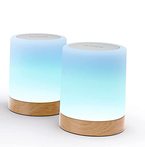 Friendship Lamps by LuvLink – No Subscription WiFi Touch Lamp for Long Distance Relationships, Couples, Friends & Family - Gift Ready (Set of Two)