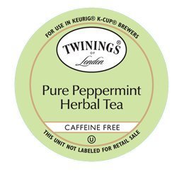 TWININGS PURE PEPPERMINT TEA CAFFEINE FREE K CUPS 96 COUNT