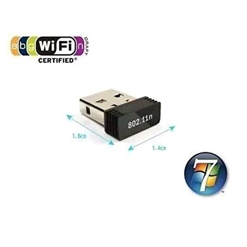 Adaptador Wireless Usb Wifi 150mbps Lan B/g/n Sem Antena (Preto)