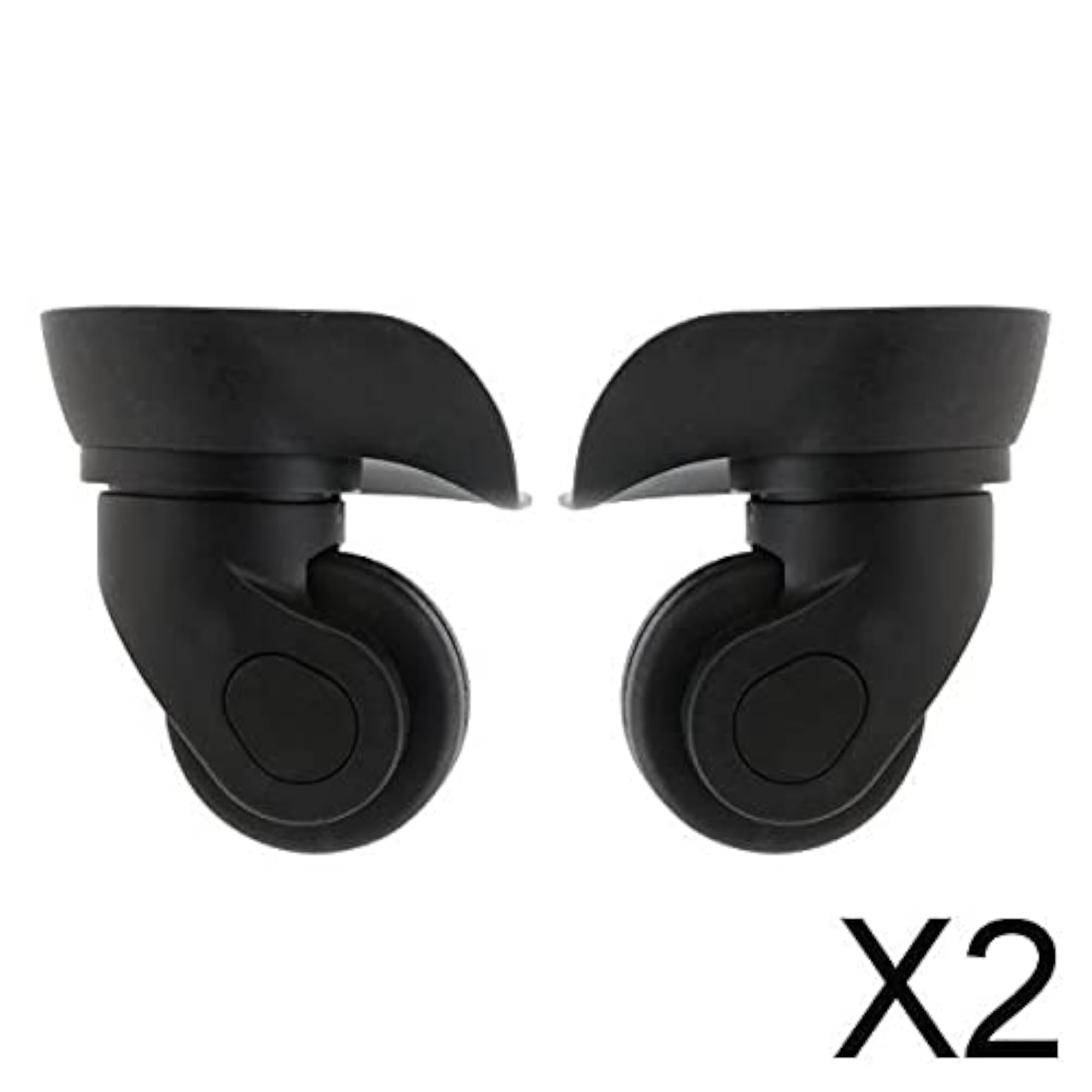 2x1 Pair Suitcase Luggage Mute Casters Replacement Wheels
