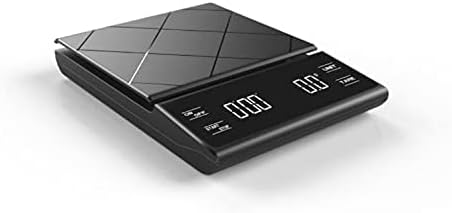 Hoffen Digital Kitchen/Coffee Weighing Scale, Weight machine with Timer for use of accurate taste of coffee every timefor coffee Lovers, 1 Year Warranty & Battery Included