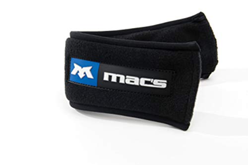 Mac's Tie Down Strap Cover, Fleece Sleeve, 2 in Wide, 32 in Long, Hook and Loop Closure, Foam Padded, Fleece, Black, 2 in Straps, Each
