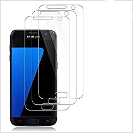 [3-pack] Compatible screen protector for Samsung Galaxy S7 tempered glass, HD resolution [9H hardness] [Easy to install] Compatible screen protector for Samsung Galaxy S7 wireless phone accessories