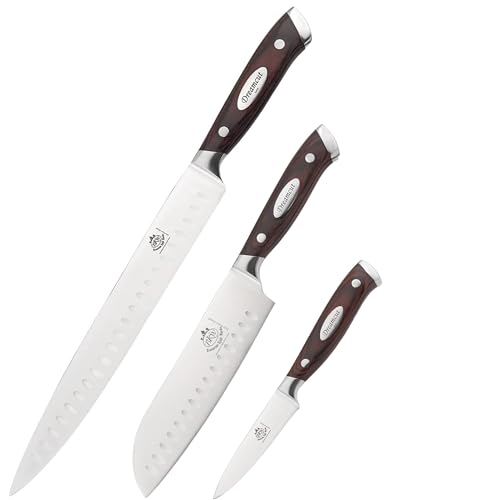 Set Cuchillos Cocina 3 Piezas Acero Inox