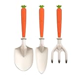 Gartenwerkzeuge für Kinder, Schaufel Und Harke Mit Karottenförmigem Griff, Garten Werkzeug Set...