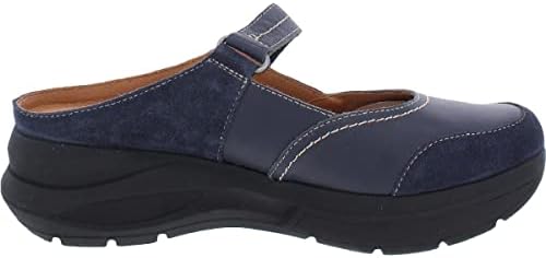 WHITE MOUNTAIN Shoes Fit Women's Comfort Mule, Navy/Leather/Suede, 6 M | Image 4