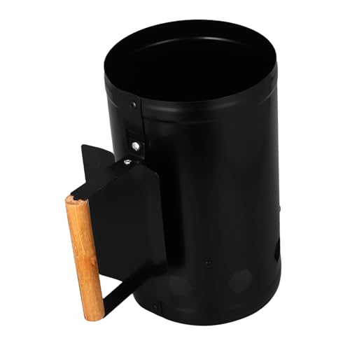 BCOATH Barril para Encendido Seis Entradas Barril para Barbacoa con Aislamiento Térmico y Mango de Madera para Camping y Parrilla Exterior Color Aleatorio Color Aleatorio