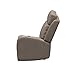 THOMAS PAYNE Signature Seismic Series Driftwood RV Theater Seating Left Arm Recliner with Power Adjustable Lumbar, Headrest, Reclining, Heating, Massage, Integrated Cupholder Controls - 2024044197
