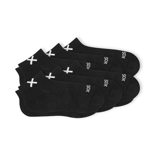 Odd Sox Basix - Big Kids Ankle Socks – Black 6-Pack | Everyday Comfort, Quality Cotton Blend, Durable Fit2