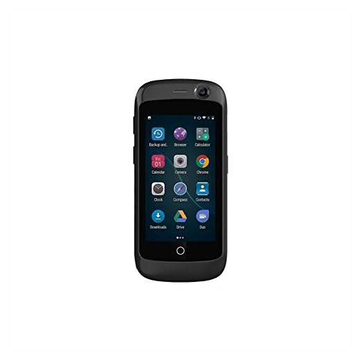 Unihertz Jelly Pro, Kleinstes 4G Smartphone der Welt, Android 7.0 Nougat entsperrt Smartphone mit 2 GB RAM und 16 GB ROM, Schwarz