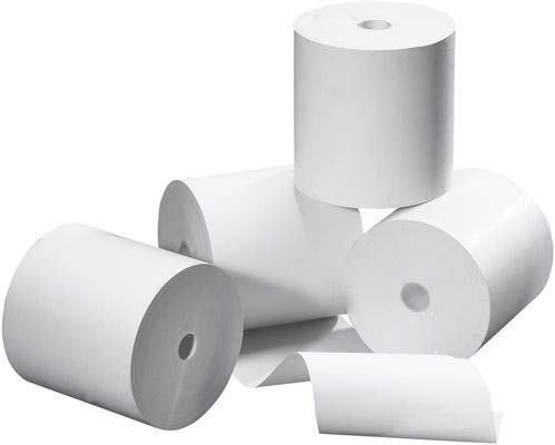 Papier rouleau thermique 57x40x12m 48g pour imprimante ticket de caisse