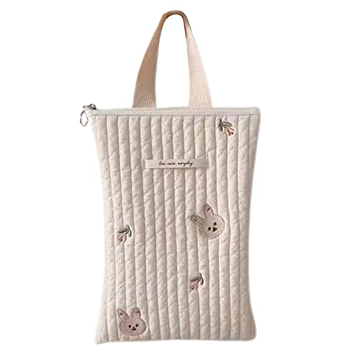 Rotyroya Organizador de cochecito de gran capacidad Cierre de cremallera Bordado Uso diario Bebé Pañal Caddy Bolsa Suministros para el hogar B