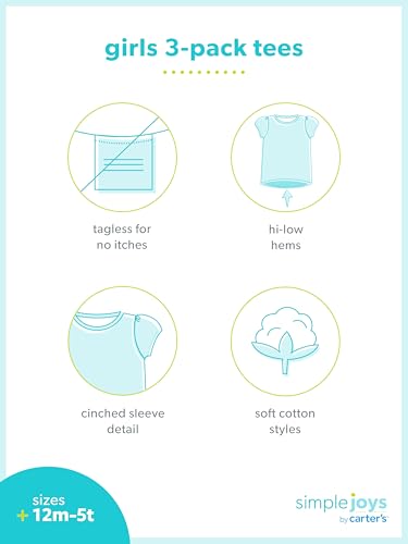 Image of Simple Joys by Carter's Baby-Girls 2-Pack Short-Sleeve Tee Shirts