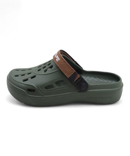 Image of Red Tape Mens Lightweight EVA Clogs Slip-On Comfortable Casual Footwear with Adjustable Back Strap and Anti-Slip Outsole