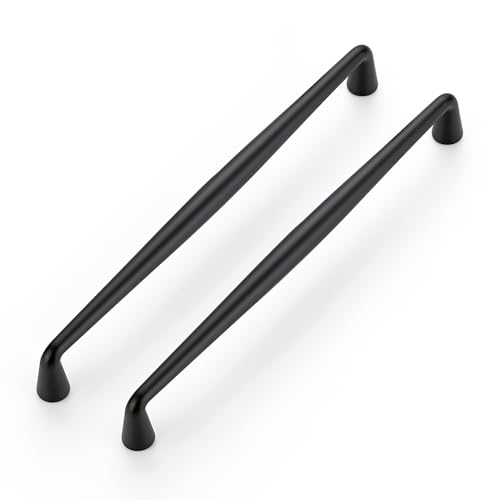 Image of Ravinte 30 Pack 7-1 /2 Inch Matte Black Kitchen Cabinet Handles Solid Zinc Alloy Cabinet Pulls Cupboard Hardware Drawer Handles