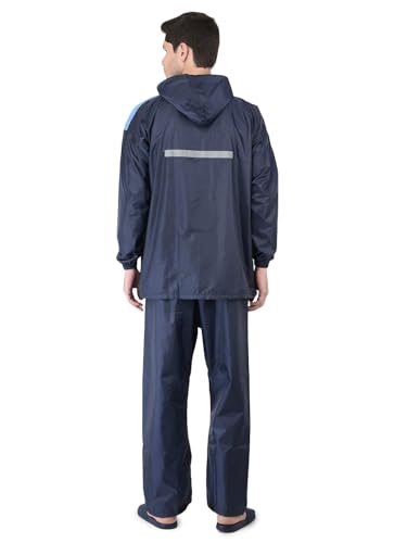 Image of Ranger Unisex 1 Set Rain Suit with Hooded Jacket & Trouser | TPU Coated Bike Riding Wear with Seam Sealed Protection