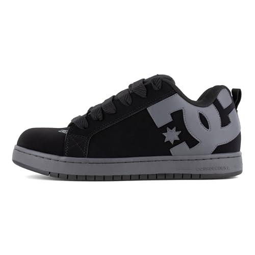 DC Men's Court Graffik Work Black and Grey Composite Toe Boots Construction Shoe2