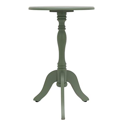 Decor Therapy Simplify Pedestal Accent Table, Olive Branch #TOP3