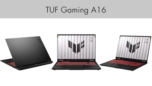 Image of ASUS TUF Gaming A16 AI Gaming Laptop 16.0 inch 165Hz IPS WUXGA Display (AMD Ryzen 9 270, GeForce RTX 5070 8GB, 64GB DDR5, 8TB PCIe SSD, RGB KB, WiFi 6E, Webcam, Win 11 Pro) w /DKZ USB Port Expander