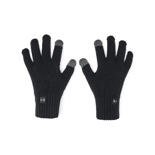 Under Armour Women's Halftime Gloves, (002) Black / / Castlerock, Large/X-Large