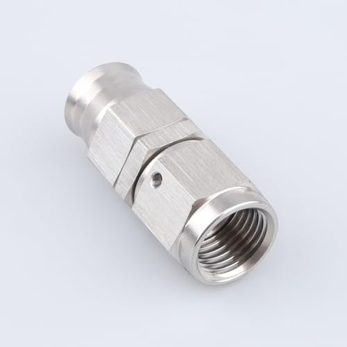 Image of AC PERFORMANCE 6AN PTFE Brake Hose End Fitting Straight Stainless Steel