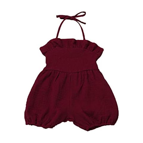 HBER Toddler Baby Girls Kids Age 1-5 Summer Spring Overalls Dresses Sleeveless Backless Lace Princess Wedding Party Dress Cover