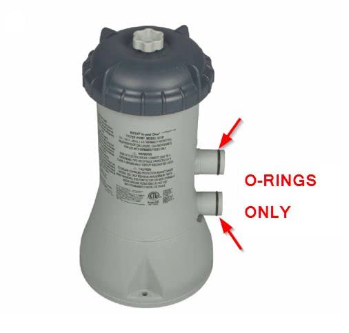 Miniatura 3 de Beaver Island Parts Co. se adapta a Intex 10134 - Junta tórica de conexión de manguera de 1-14 pulgadas (paquete de dos) para bombas 330, 530, 1000