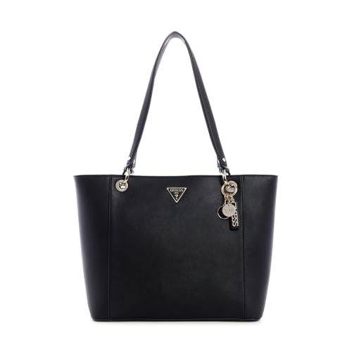 Guess Damen Noelle Elite Tote Schultertasche, Schwarz, Einheitsgröße